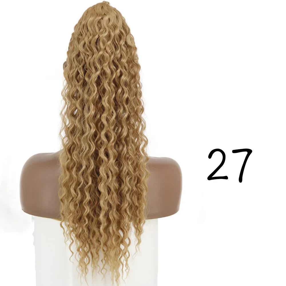 LISI GIRL Synthetic Drawstring Ponytail Long Curly Ponytail