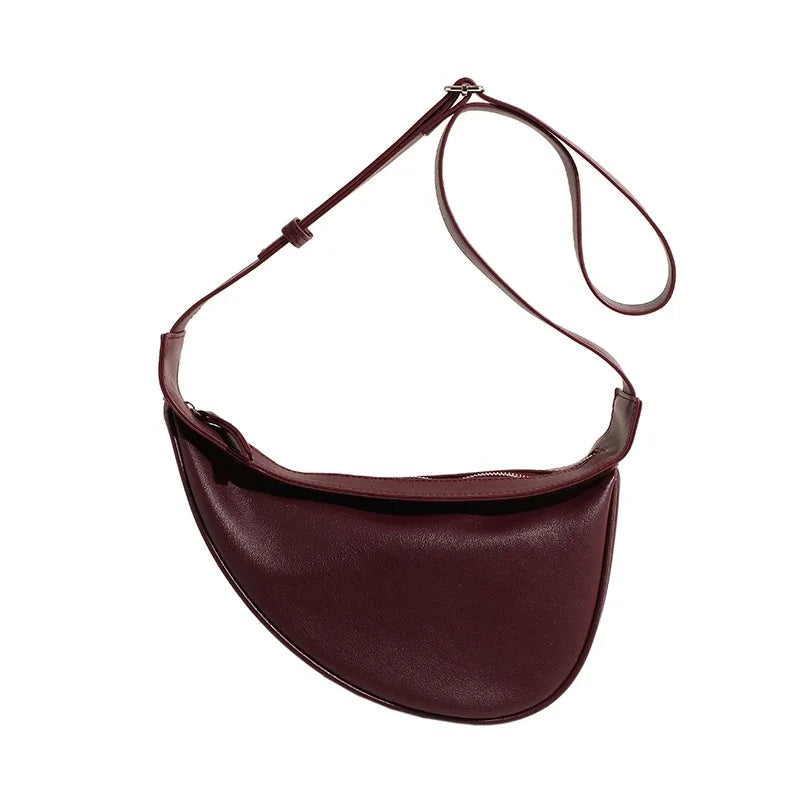 Sewing Thread Shoulder Bags Zipper Women's Bags 2024