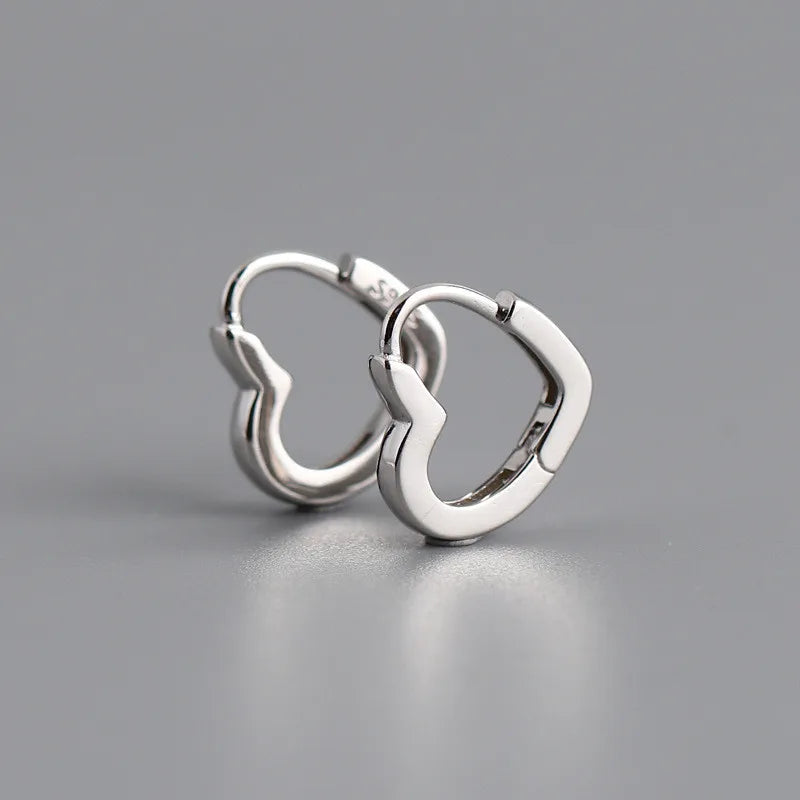 WOOZU 925 Sterling Silver INS Minimalism Sweet Love