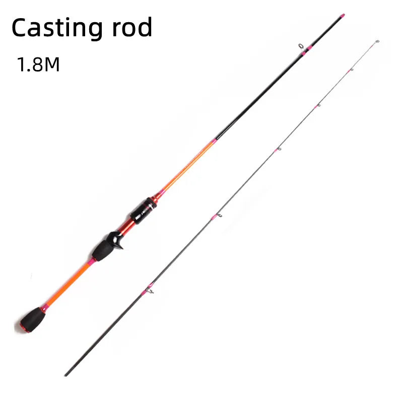 Mavllos Delicacy Solid Tip Bass Spinning Rod, Carbon