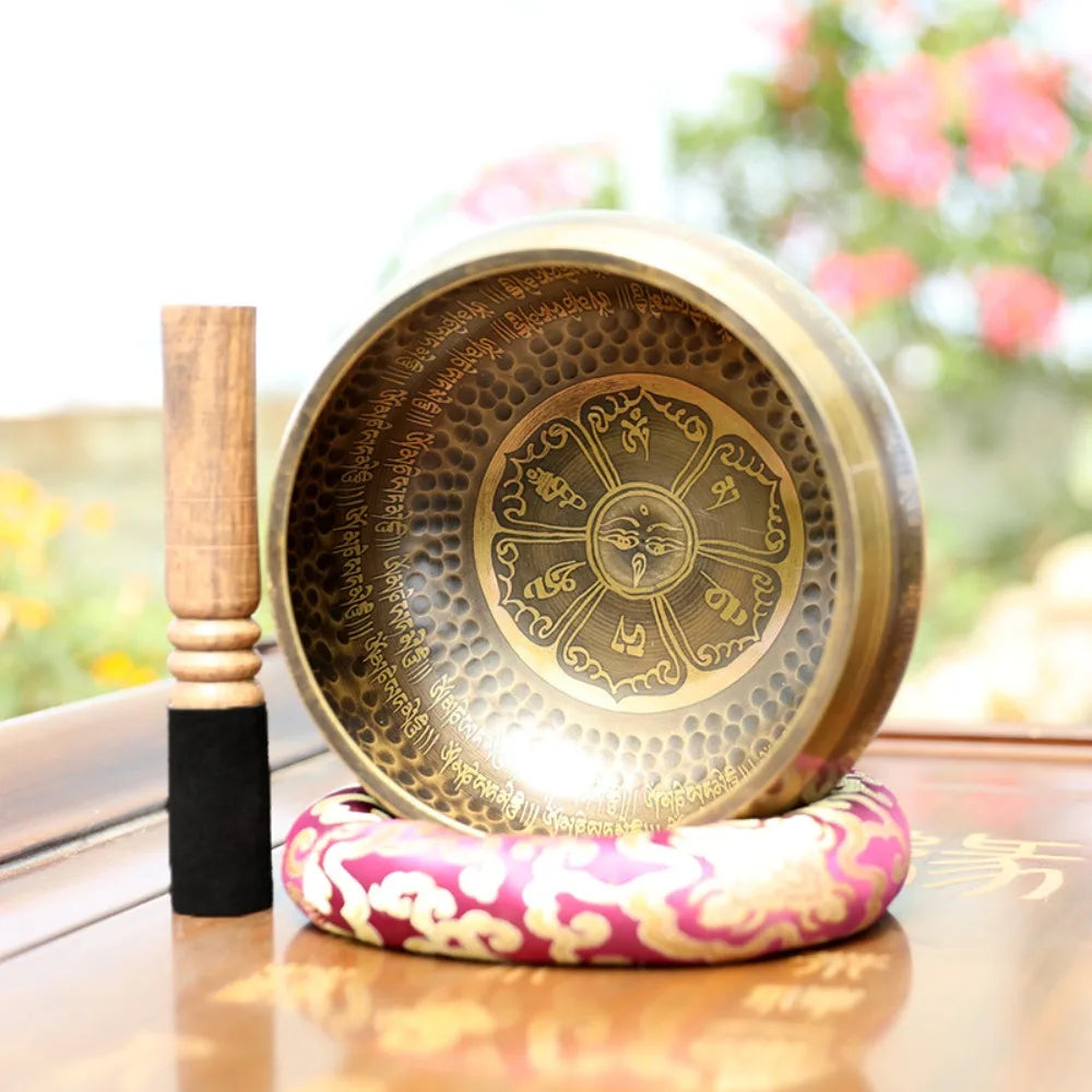 Nepal Handmade Tibetan Bowls Large Brass Singing Bowl