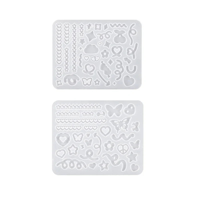 DIY Various Shapes Shaker Filler Silicone Mold Star