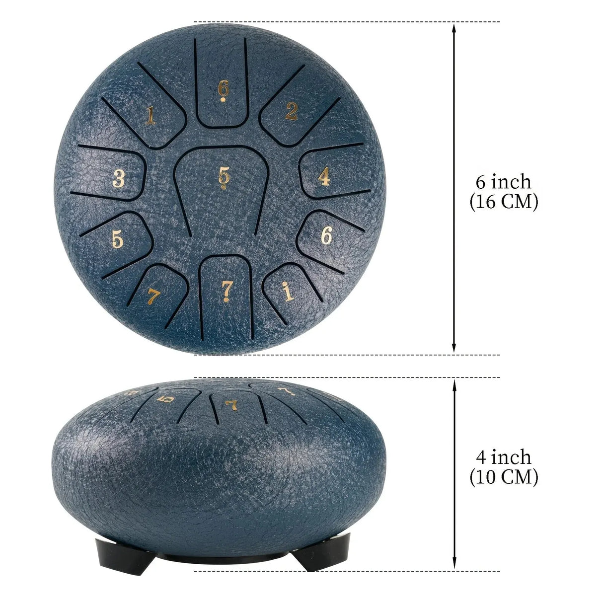 Miwayer Steel Tongue Drum 6 Inch 11 Notes