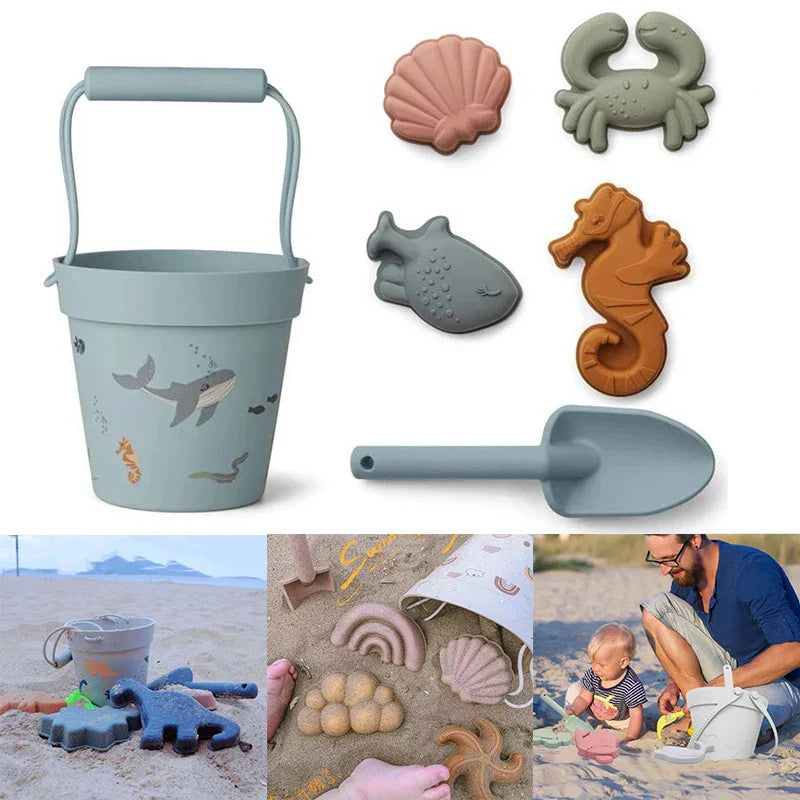 Kids Sand Molde Tools Set Silicone Beach Toys