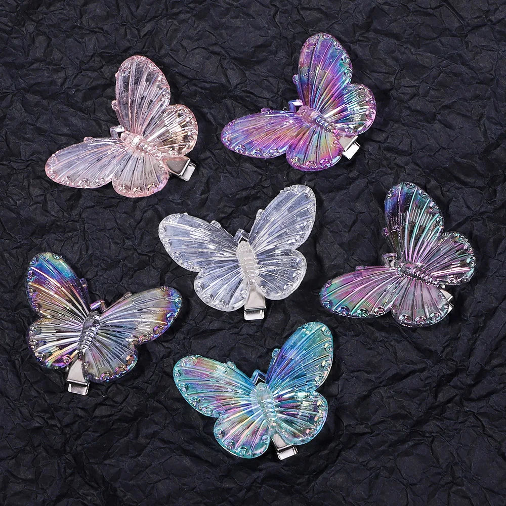 10Pcs/Set Mermaid Color Fairy Butterfly Handmade Hairpins For