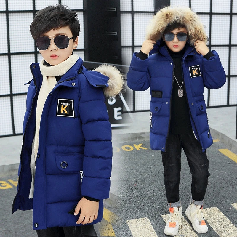 New 2024 Kid Winter Jacket A Boy Park