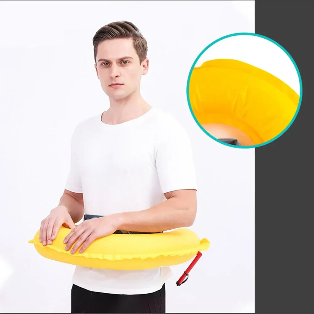 Inflatable Drifting Safety Life Belt Portable Oxford Buoyancy