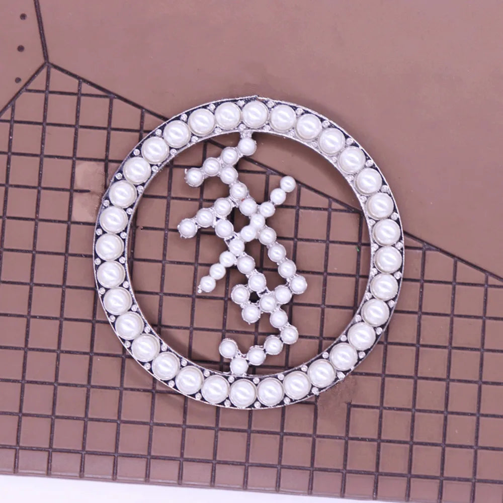 Apparel Decor Pearl Inlaid Letters Jack And Jill