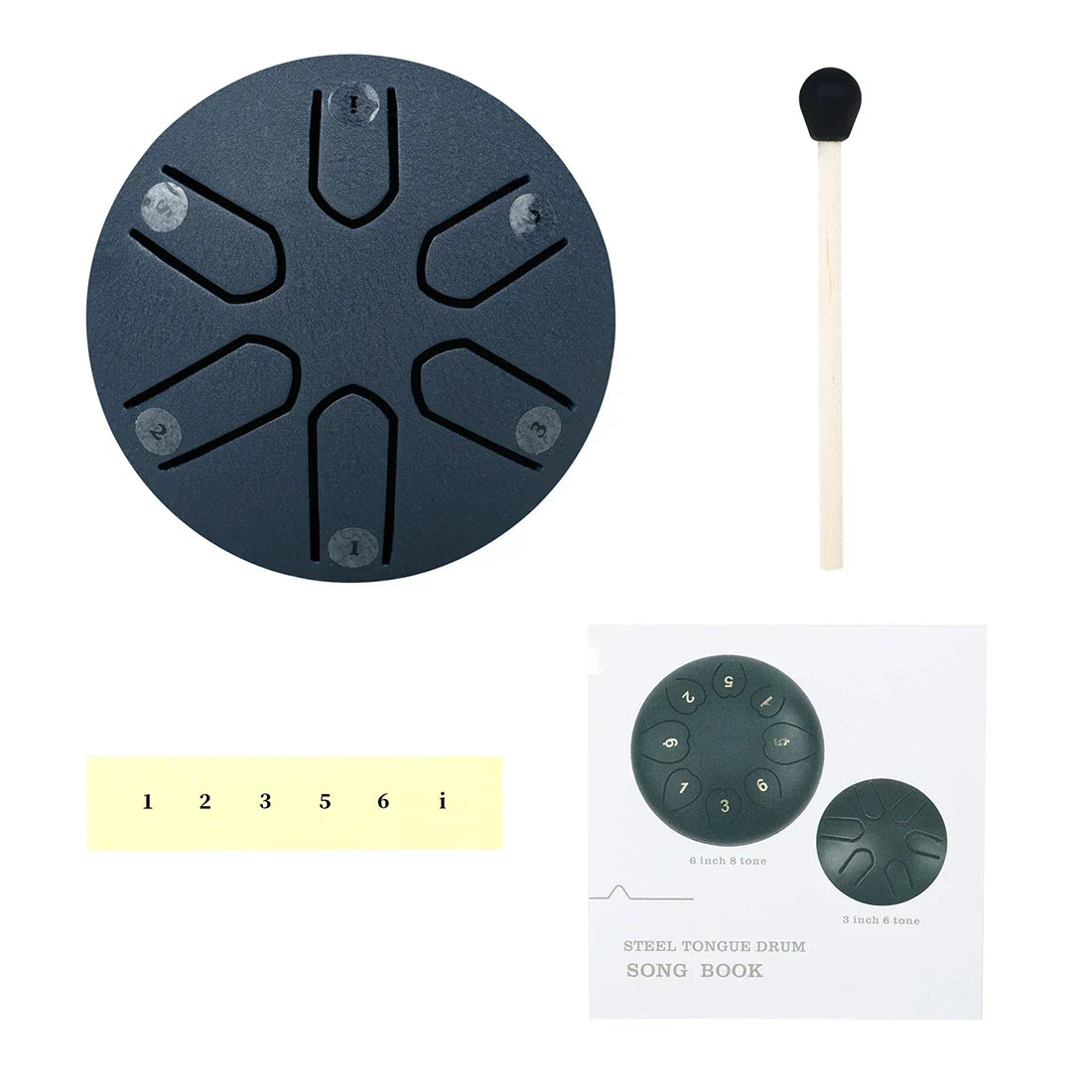 3 Inch 6-Tone Steel Tongue Hand Drum Mine