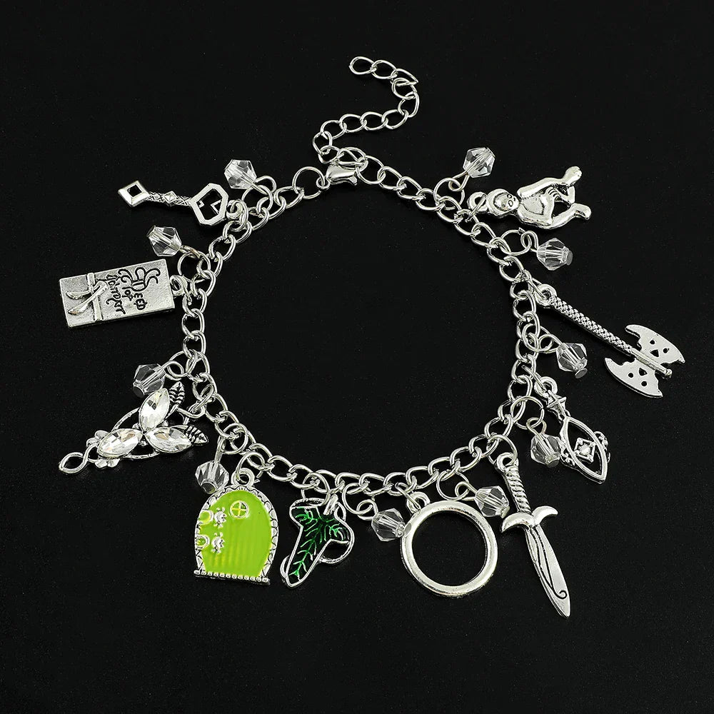 Movie The Hobbit Charm Bracelets Elven Leaf Arwen