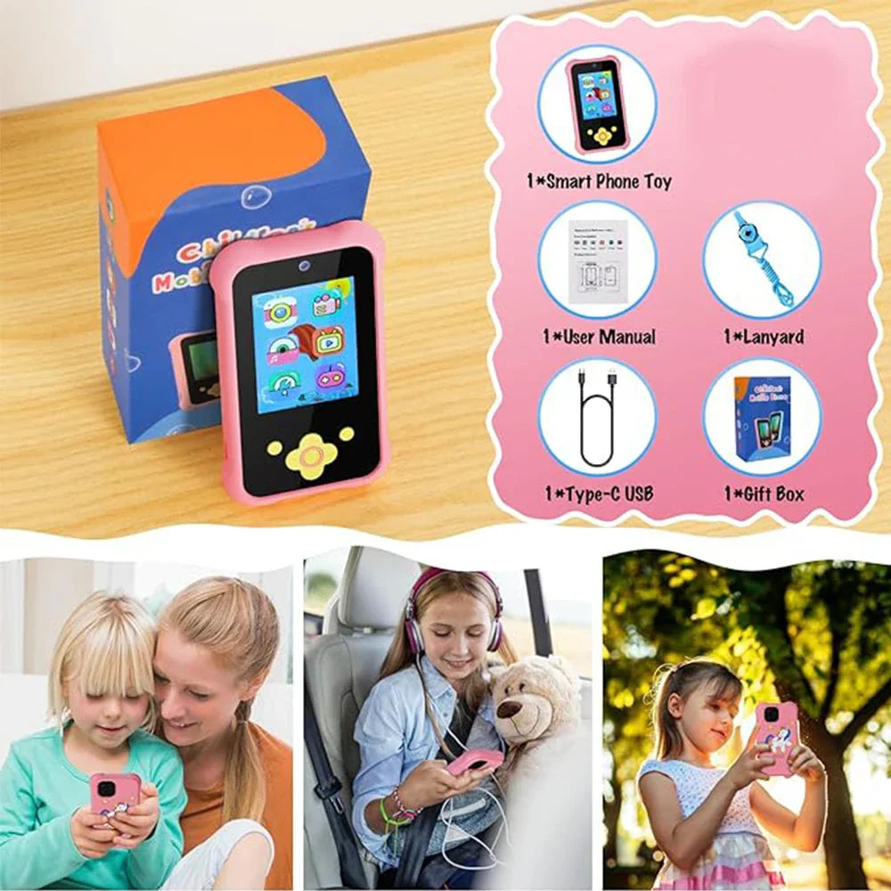 Kids Smart Phone 1080P Digital Dual Lens Selfie