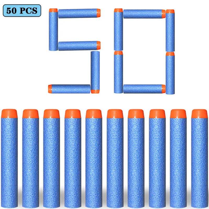 7.2cm 50/100pcs For Nerf Soft Bullets Darts Round
