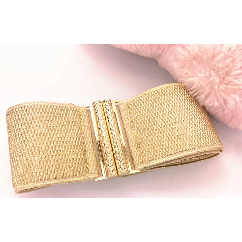 Gold Belt Women Decorative Belt Down Jacket Sweater