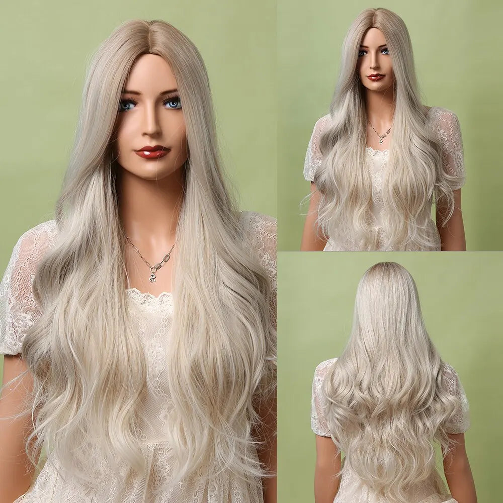 Black Wave Wigs for Women Long Natural Curly