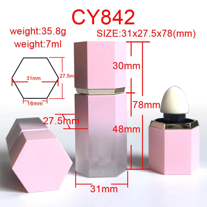 DIY 7ml Empty Liquid Blusher Applicator Lipstick Lip