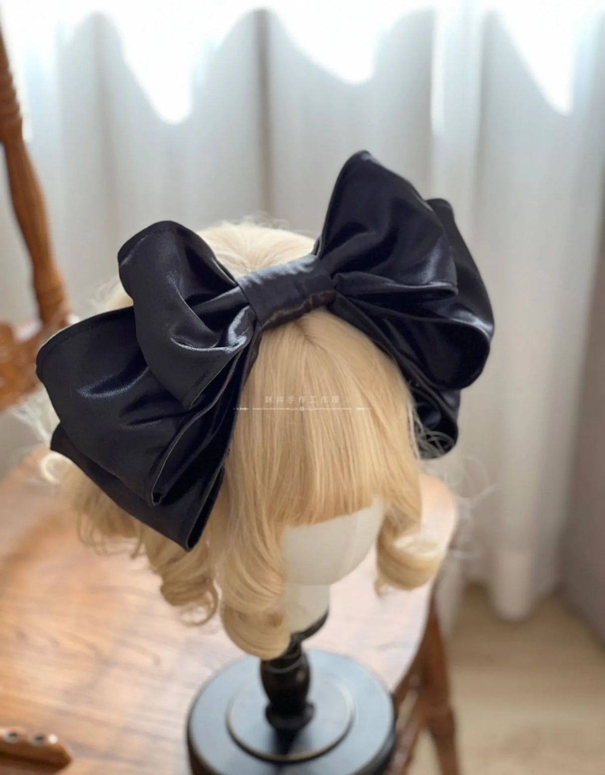 Lolita Handmade Cute Headwear Girls Oversized Bow Headband