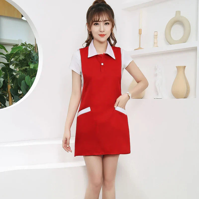 Women Salon Apron SPA Barber Shop Work Clothes