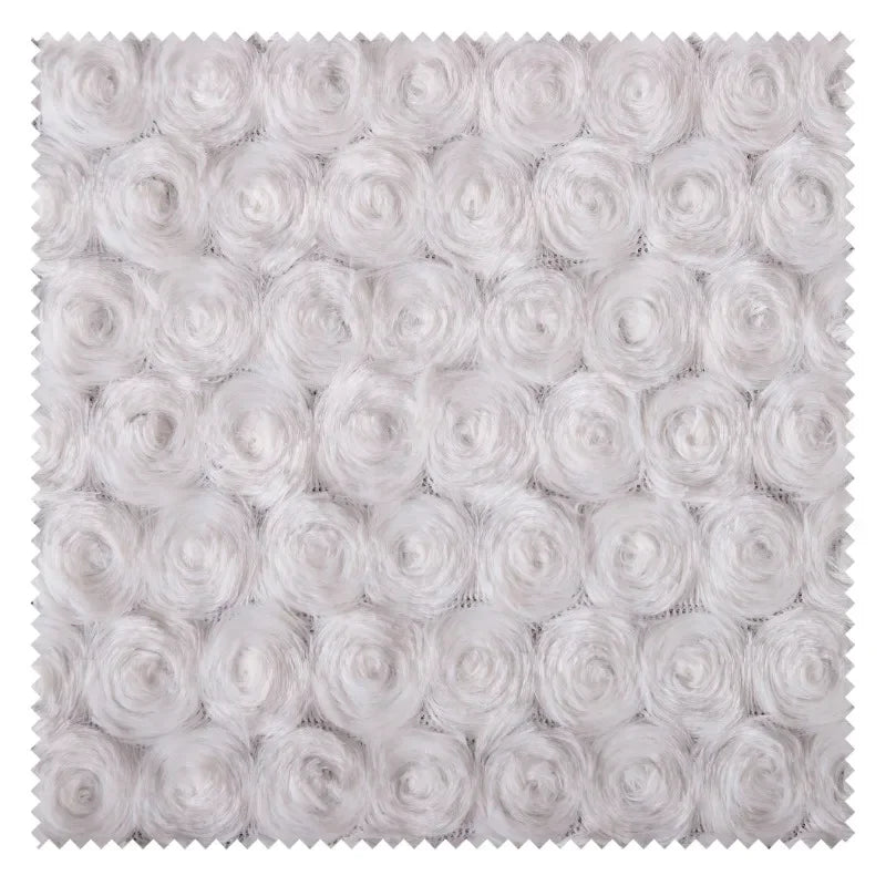 White Plush Fabric Soft and Thick Home Textile