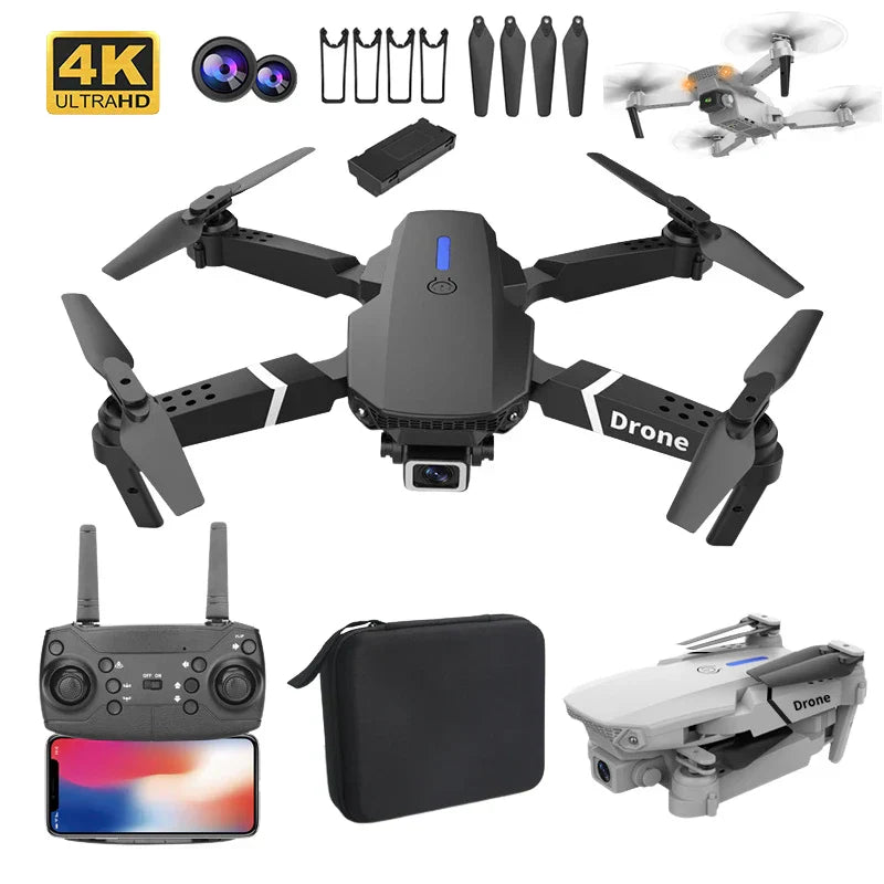 New E88 Quadcopter WIFI FPV Drone Professinal Wide