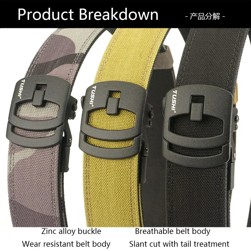 TUSHI New Military New Belt For Men Sturdy