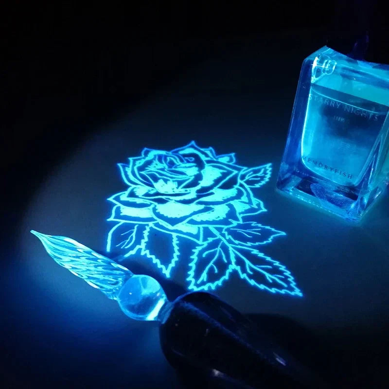 Creative UV Ray Invisible Fountain Pen Ink Night