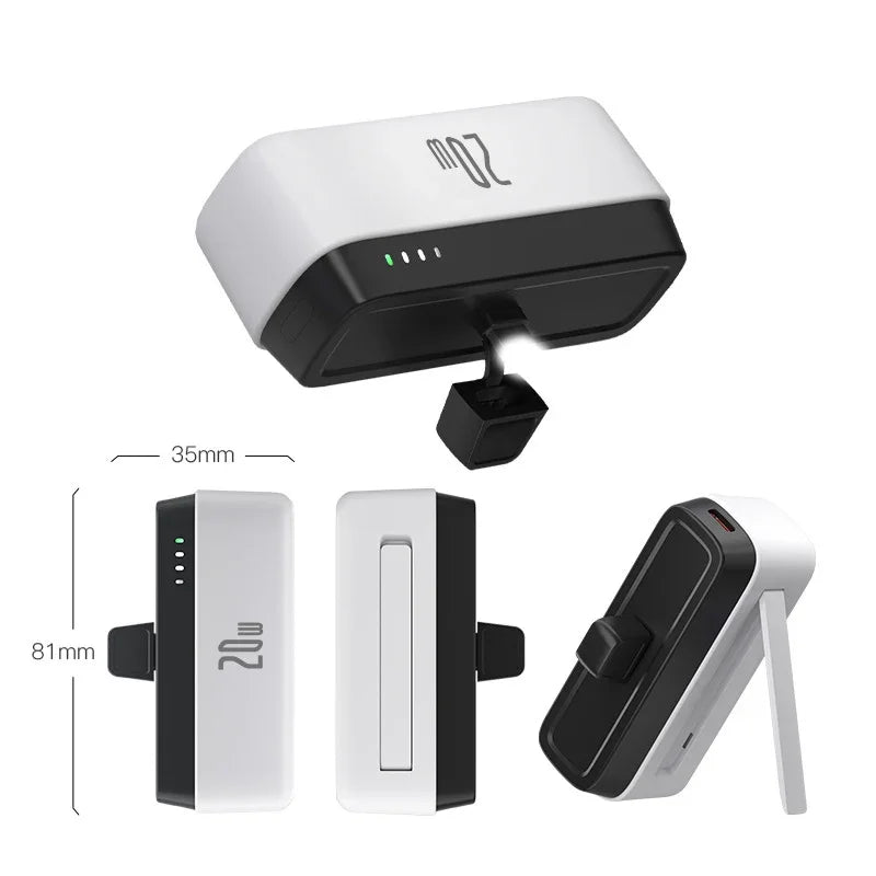 Mini Power Bank 5000Mah with LED Light Phone