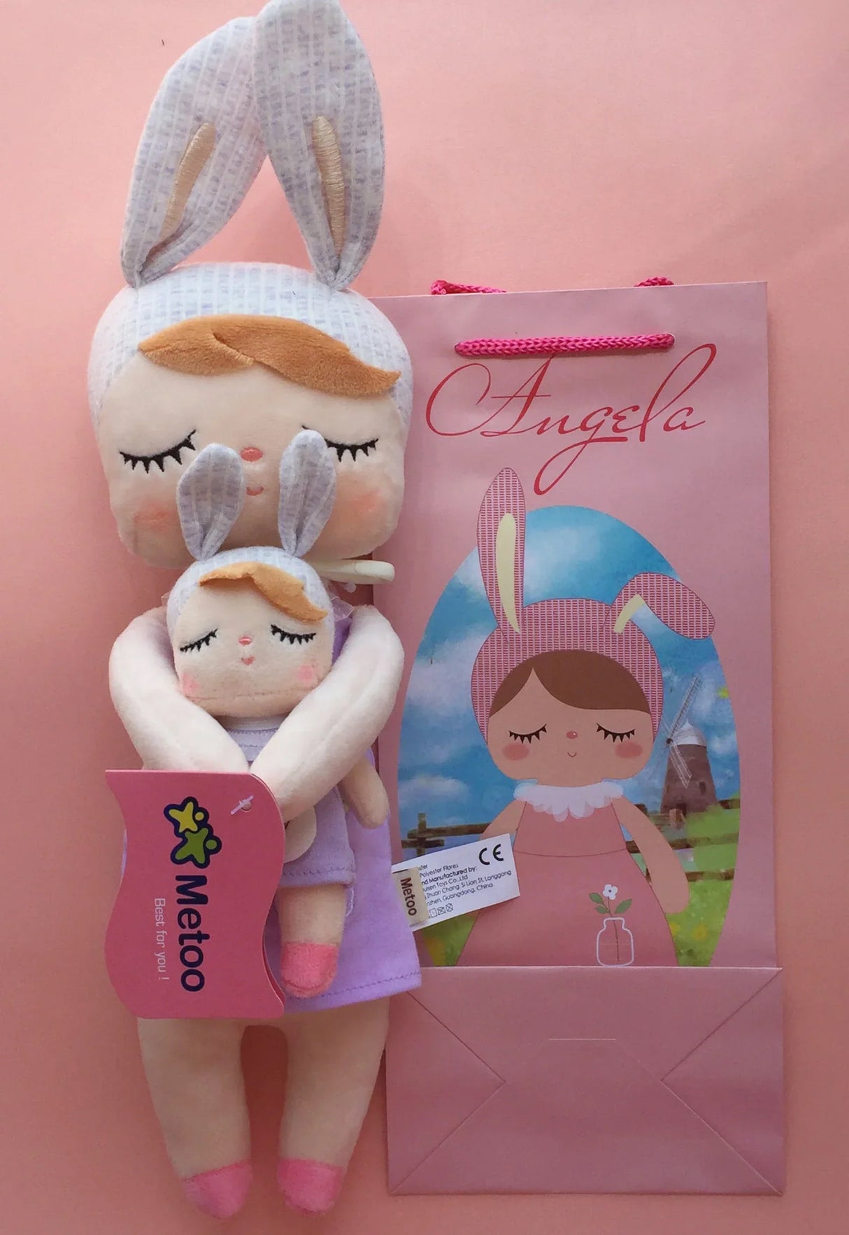 Metoo Doll Stuffed Toys Kawaii Mother and Kid