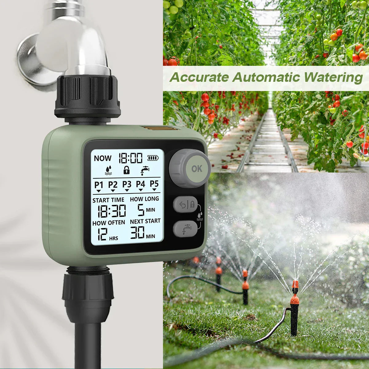 Eshico Garden Water Timer Automatic Watering System Greenhouse