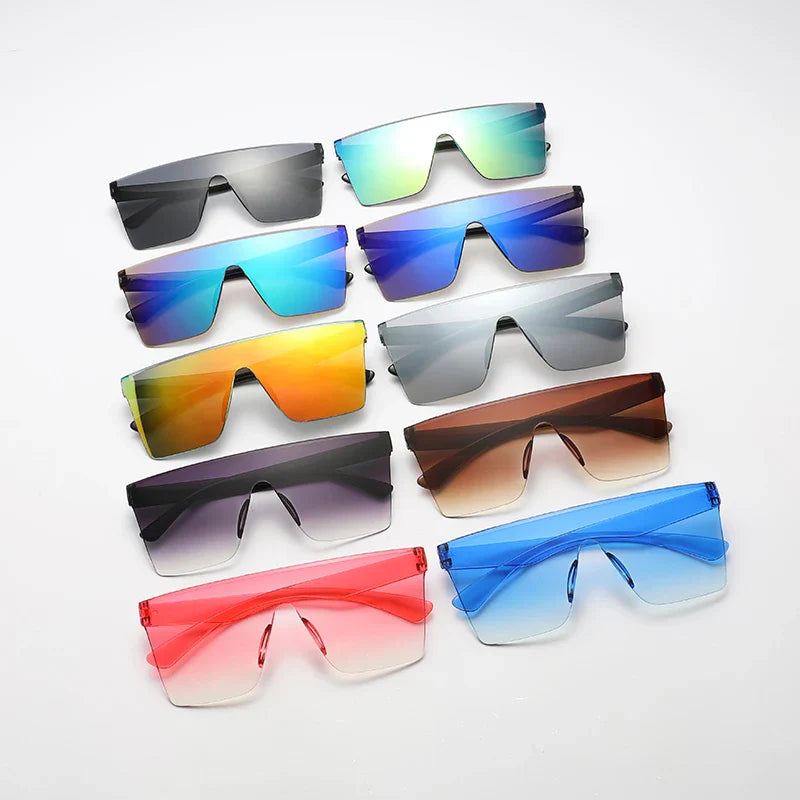 New Trendy Large Frame Connected Sun Glasses 2024