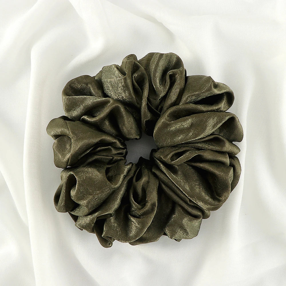 Big Size Shiny Chiffon Scrunchies for Muslim Women