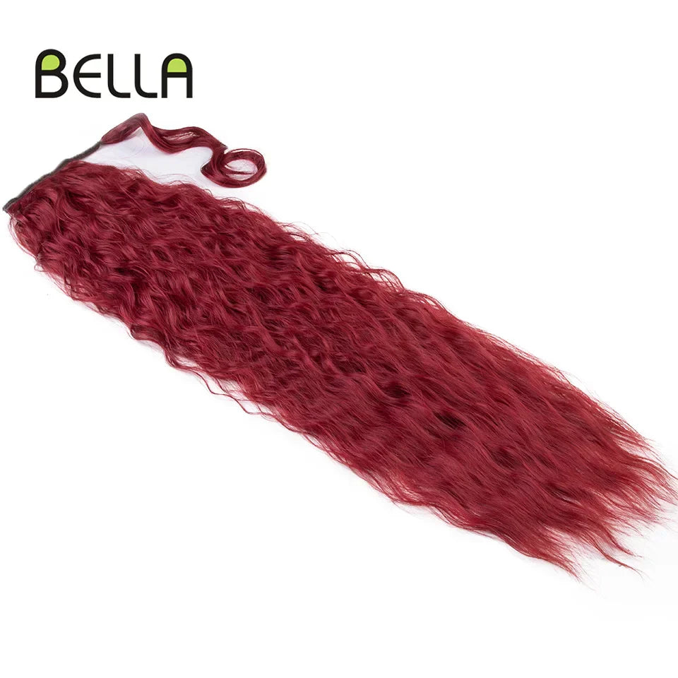 Bella Curly Synthetic Hair Ponytail Extensions 30 Inch
