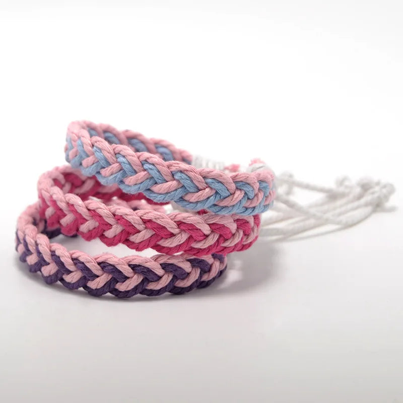 Ethnic Thread Bracelet Retro Handmade Boho Multicolor Braided