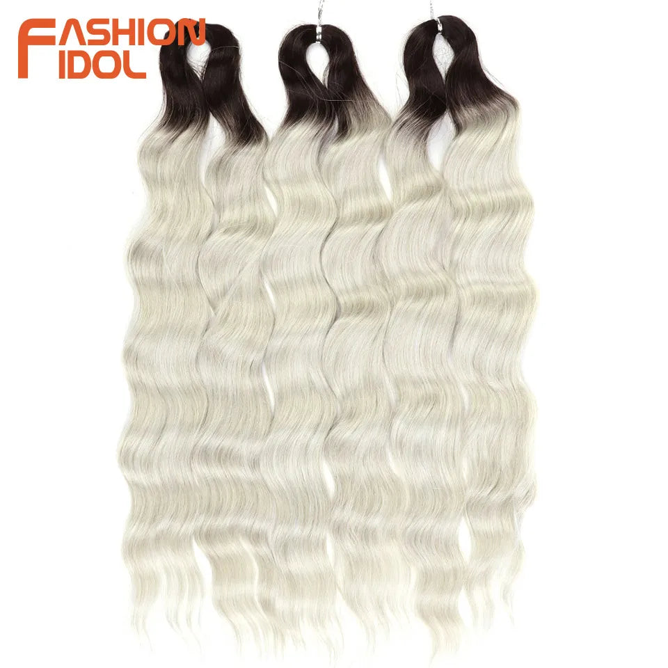 FASHION IDOL Lena Hair Synthetic Deep Wave Braiding