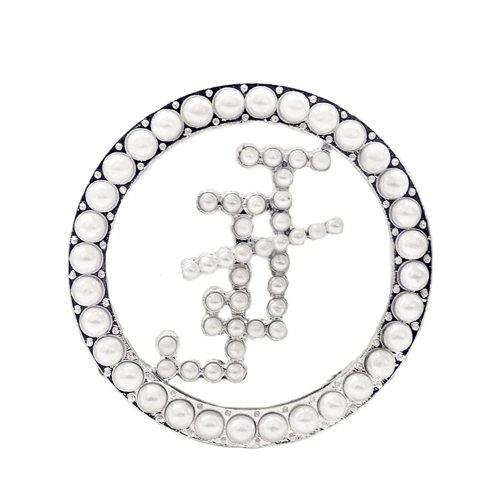 Apparel Decor Pearl Inlaid Letters Jack And Jill