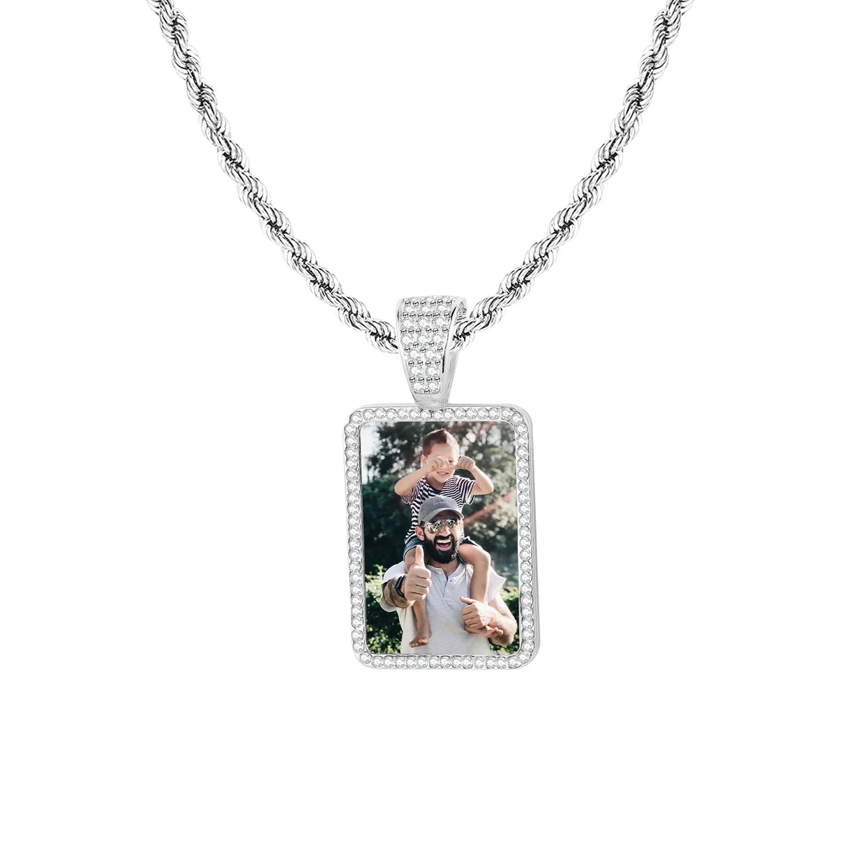 Custom Photo Pendant Necklace Personalized Hip Hop Jewelry