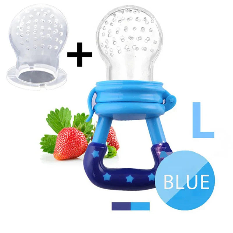 Silicone Baby Fruit Feeder with Cover Baby Nipple