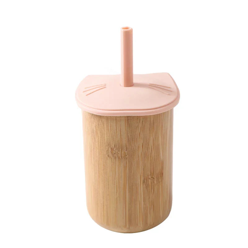 150ML Baby Wooden Feeding Cups Portable Drinkware Babies