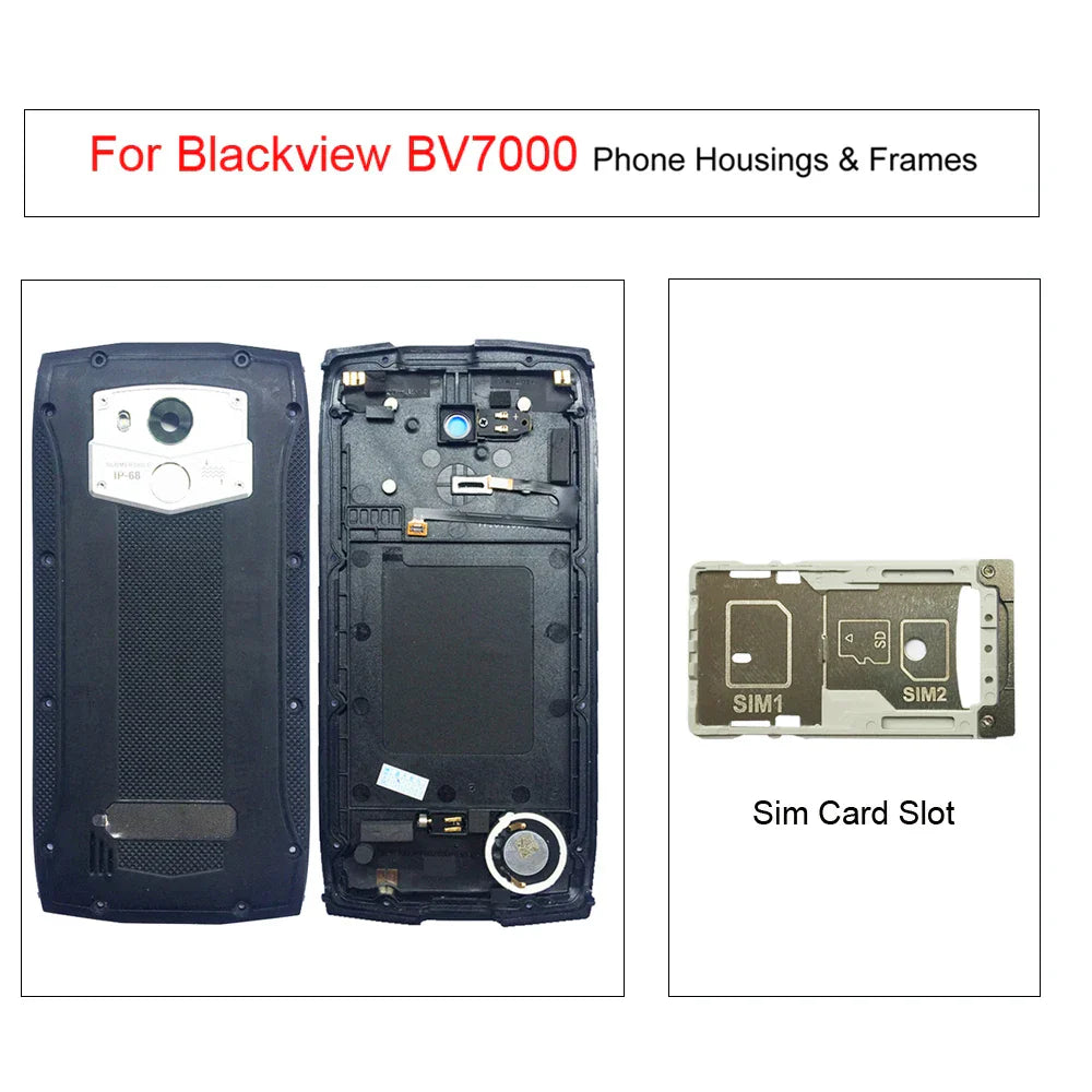 For Blackview BV7000 Battery Housings Frames Back Cover/Signal