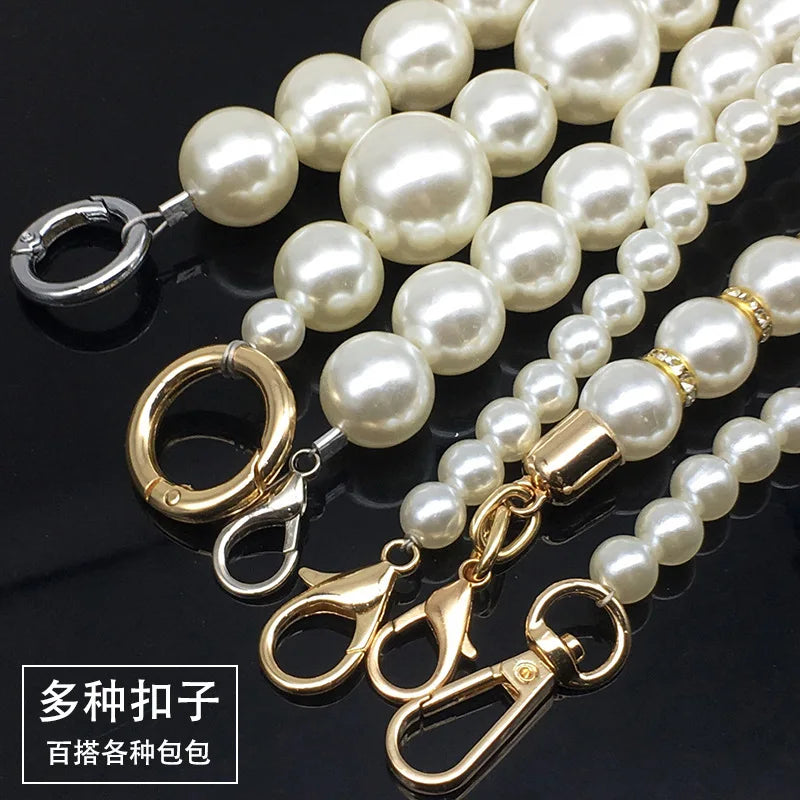 Pearl Strap for Bags Handbag Handles DIY Purse