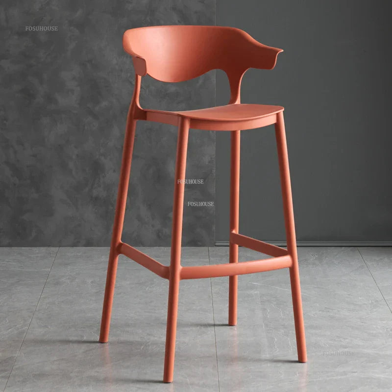 Nordic Plastic Living Room Leisure Bar Chairs Modern