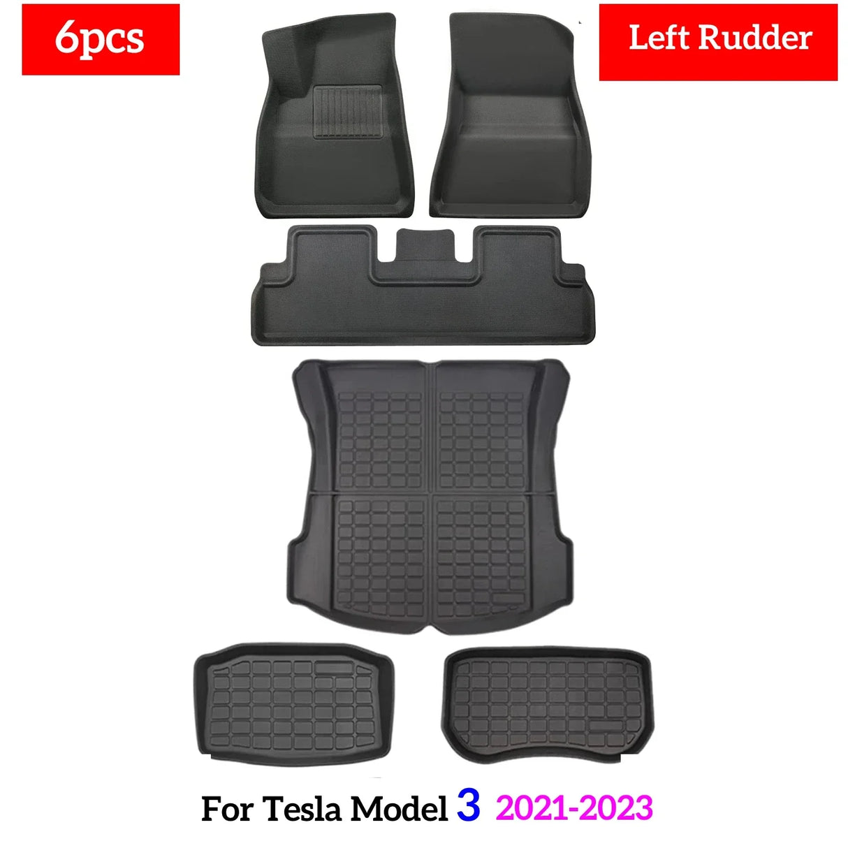 Fits Tesla Model 3 Model Y Floor Mat
