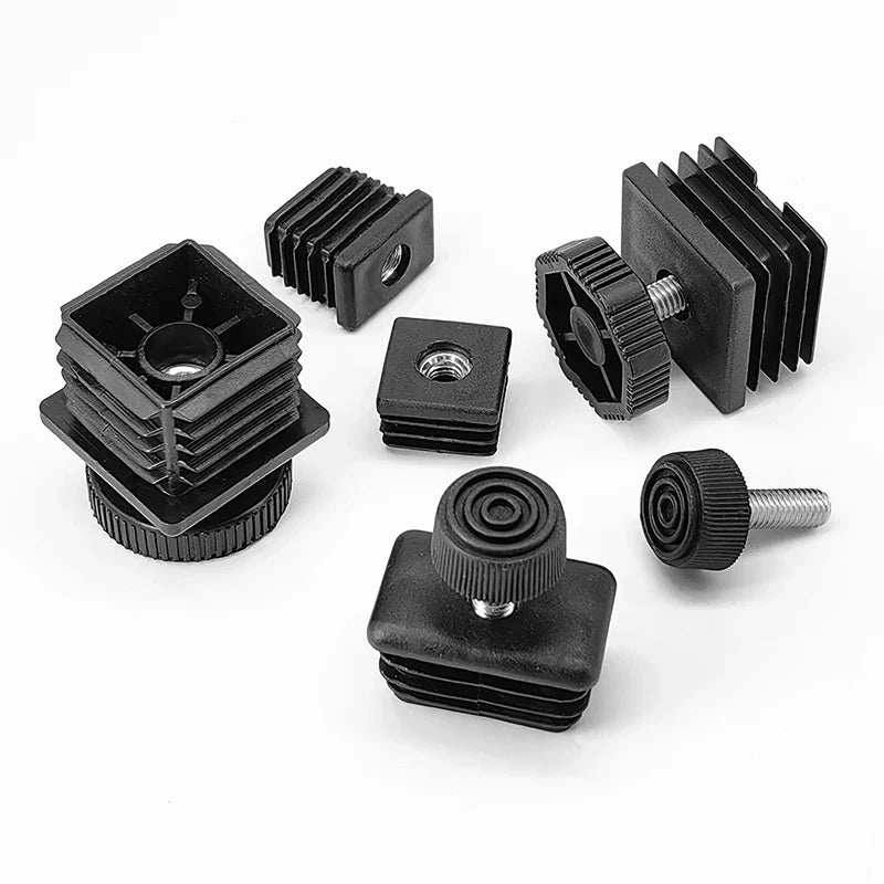 Adjustable Feet Square Plastic Blanking End Cap Pipe