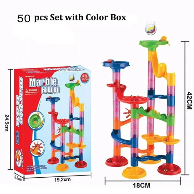 Marble Run Building Blocks Marbles Slide Toys Children