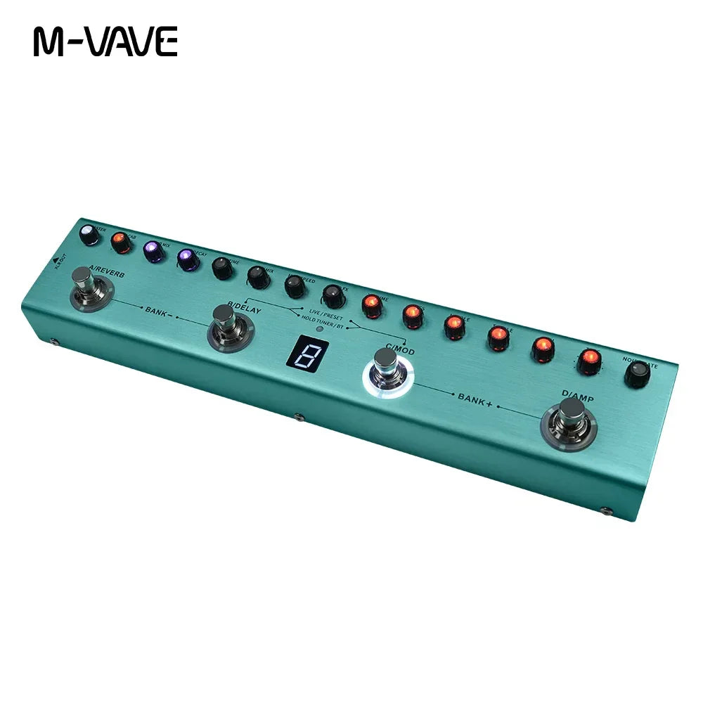 M-vave Tank-G Guitar Multi-Effects Pedal 36 Presets,9 Preamp