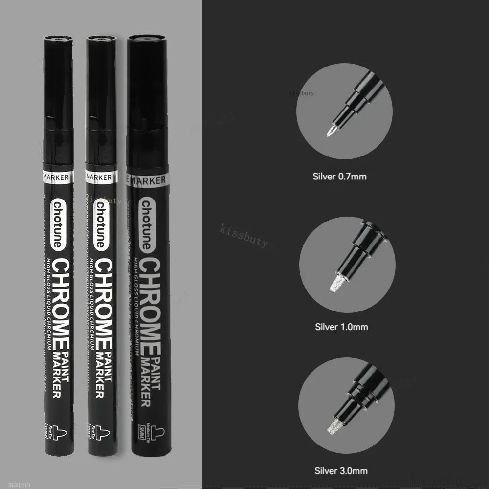 1/3pcs Mirror Marker Pen DIY Reflective Paint Pens