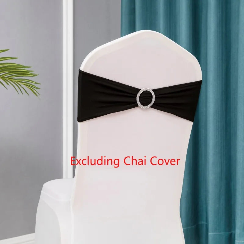 10pcs/lot Stretch Lycra Spandex Chair Covers Bands