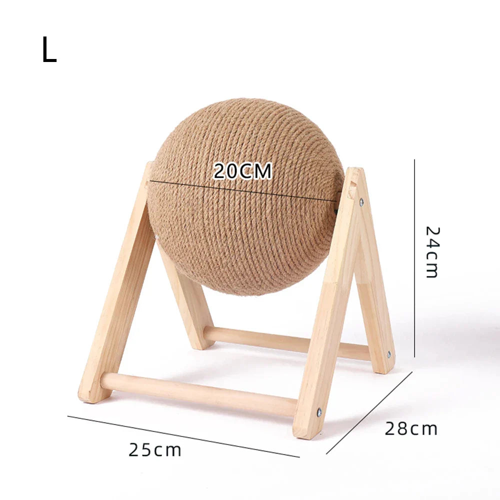 Cat Scratcher Toy Pet Scratching Ball Kitten Sisal