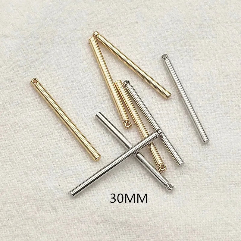 3060mm 100pcs Brass Pendants Cylinder Charm