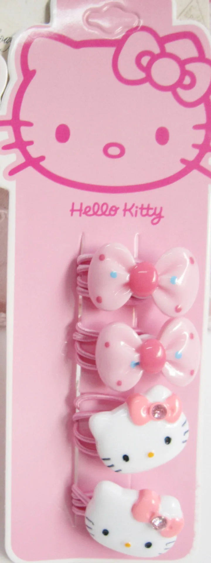 4pcs Sanrio Hello Kitty Children's Hairpin Hair Rope