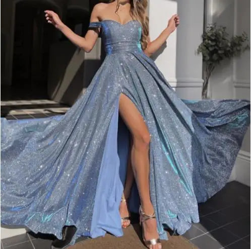 Sexy Vneck Wedding Party Long Dress Women 2023